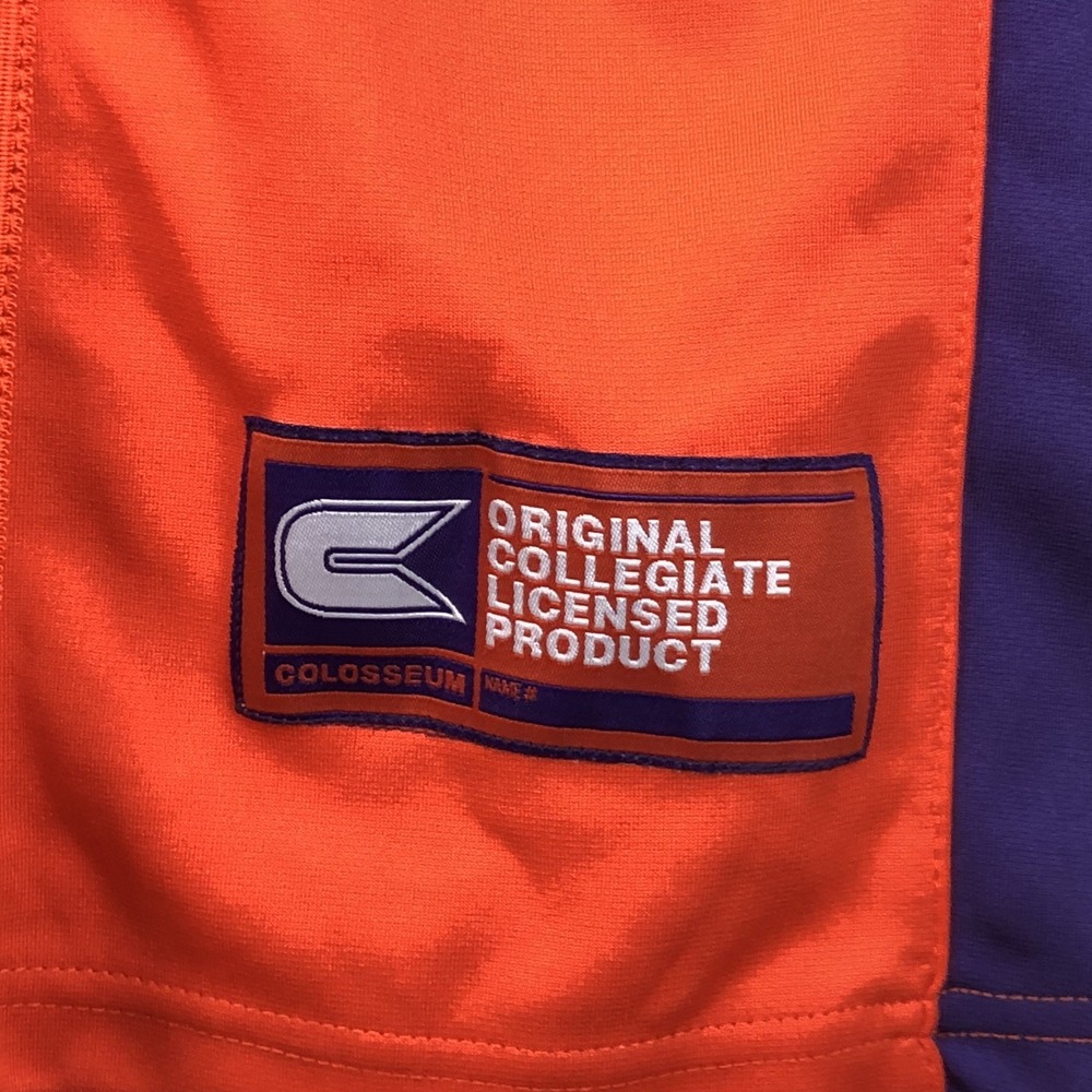 Clemson Tigers Colosseum Baseball Jersey Men's Sz S Orange Purple NCAA - Picture 12 of 16